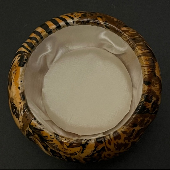 Safari Lion print covered dish Jewelry box - Picture 11 of 13